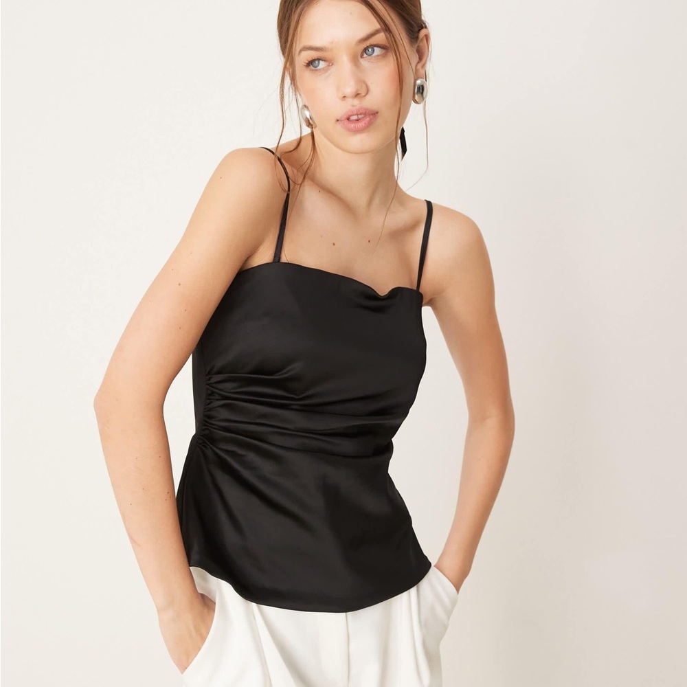 Abercrombie & Fitch Sculpt Satin Top